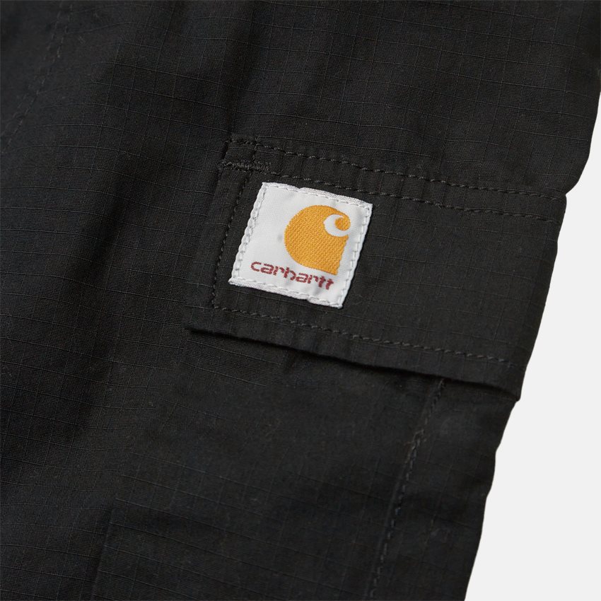 Carhartt WIP Bukser REGULAR CARGO PANT-I015875 BLACK RINSED